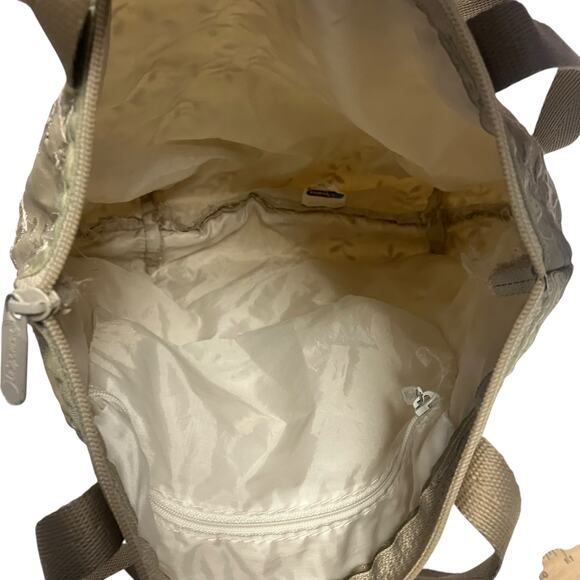 Lesportsac Cream Vine Print Tote Bag - Picture 7 of 9